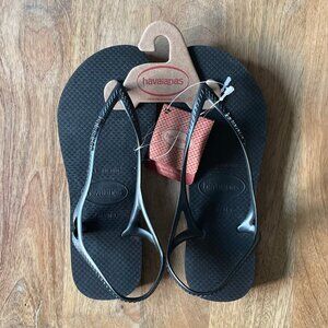 NWT Havaianas women's slingback flat sandal
